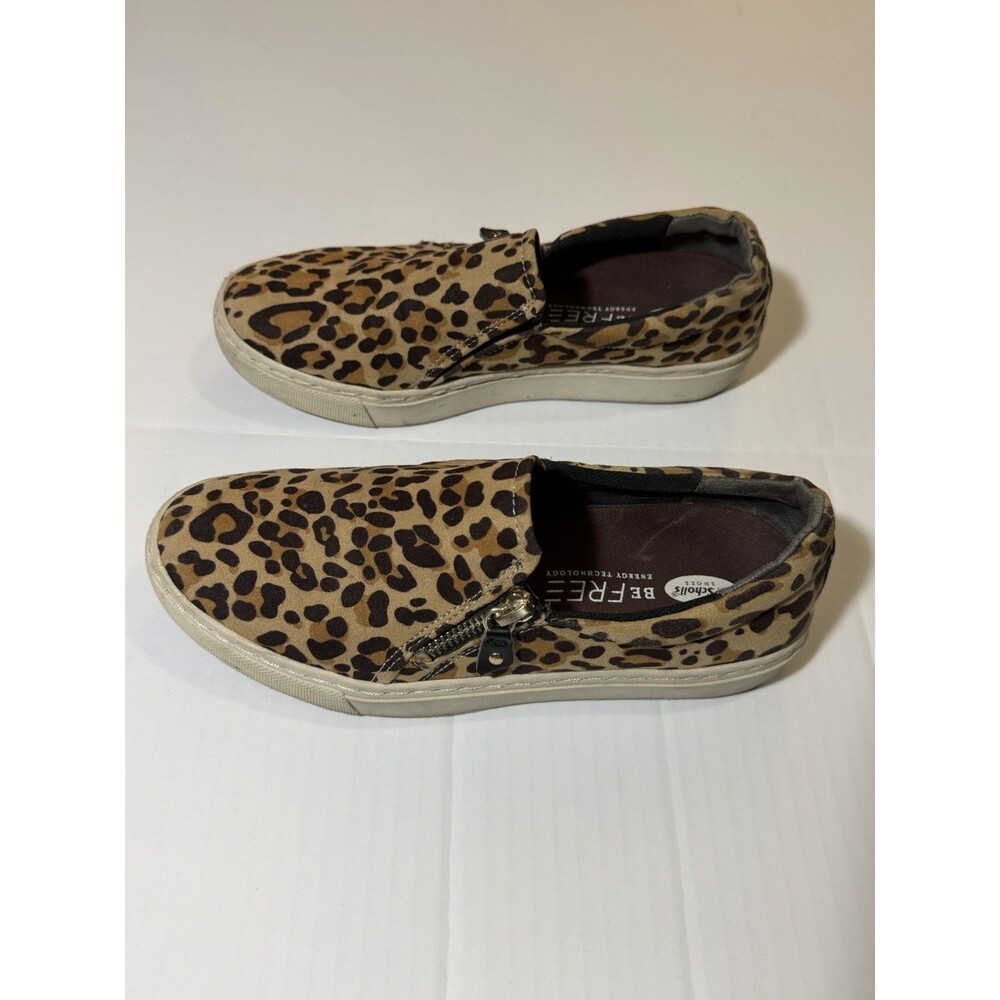 Dr. Scholl’s Be Free Leopard Print Slip On Sneakers Women’s Size 6.5 Memory Foam - Picture 2 of 7